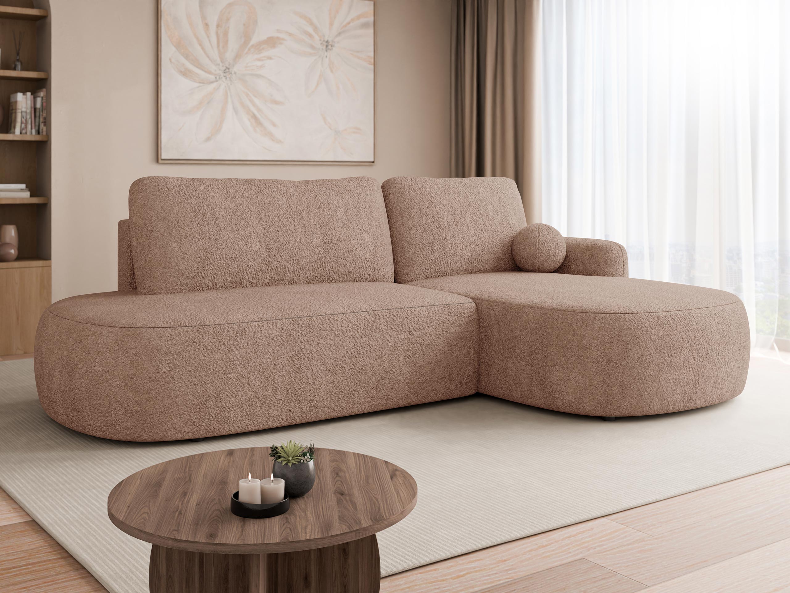 Ъглов диван Comfivo Popis I (Coral 45)