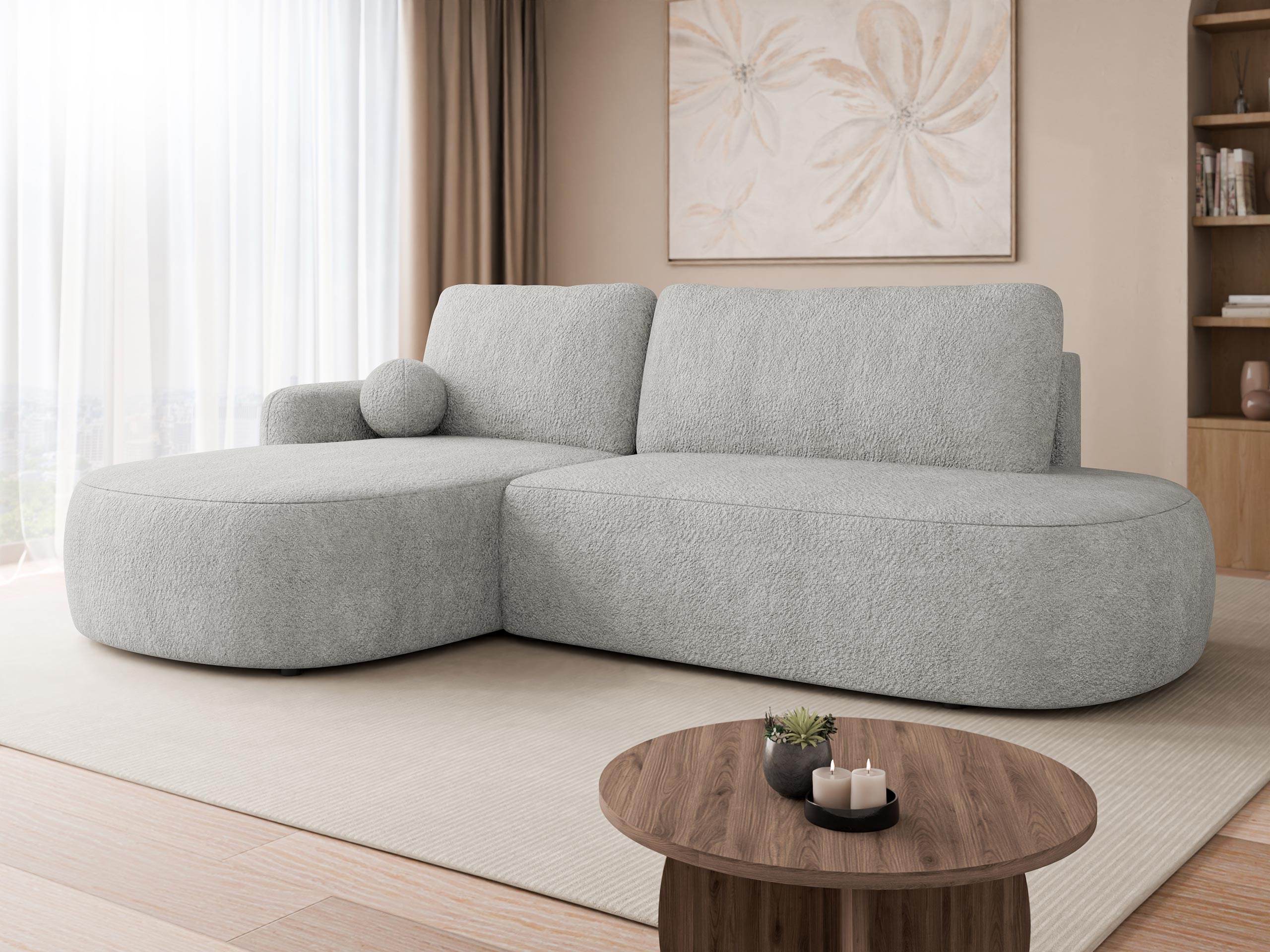 Ъглов диван Comfivo Popis I (Coral 75)