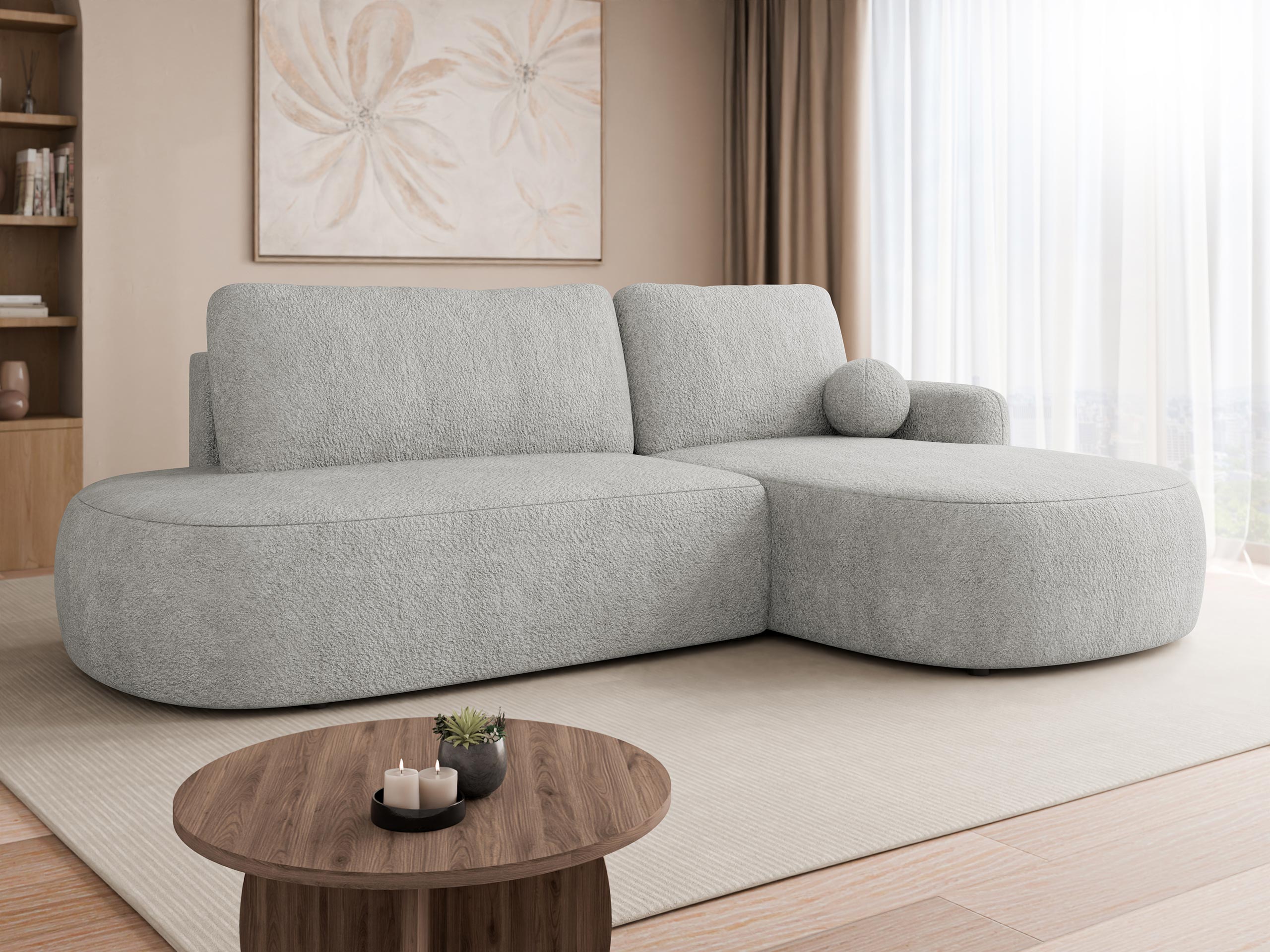 Ъглов диван Comfivo Popis I (Coral 75)