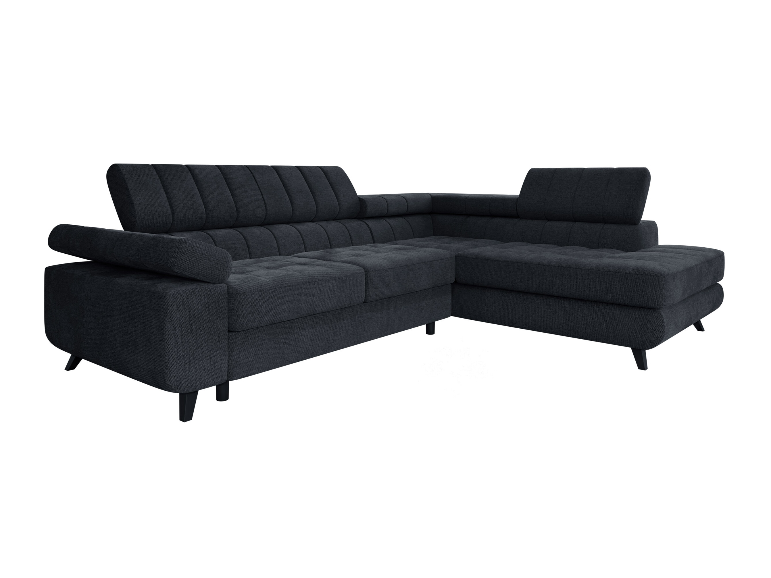 Ъглов диван Comfivo Agnus (Spirit Black)