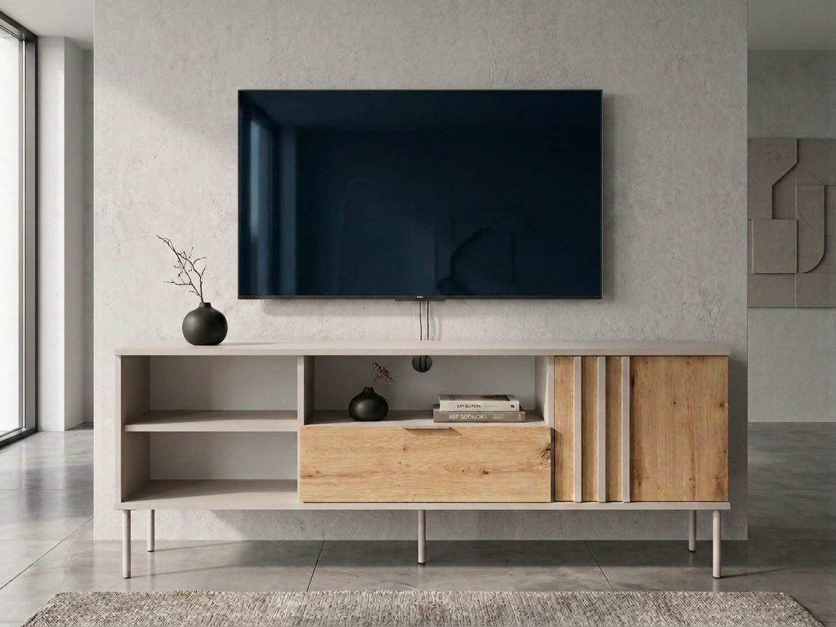 ТВ шкаф Tivreme 111 (Кашмир + Artisan дъб)
