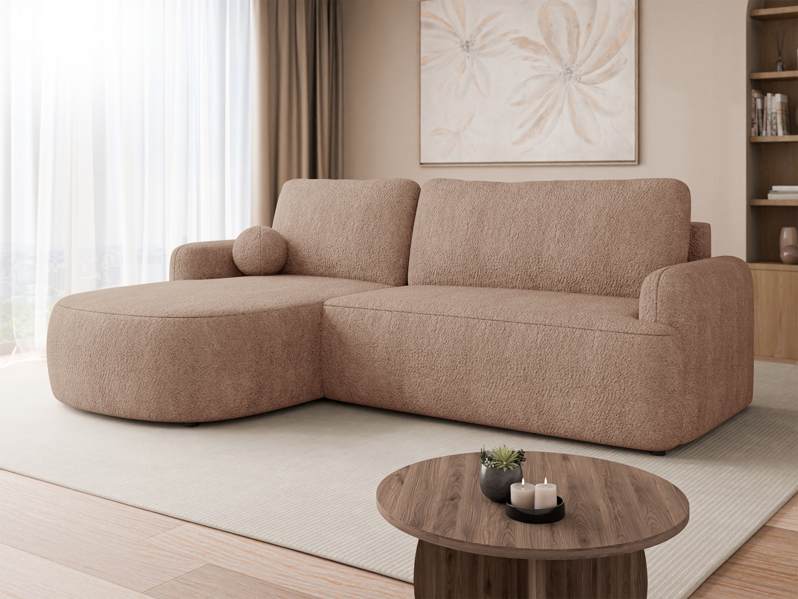 Ъглов диван Comfivo Popis (Coral 45)
