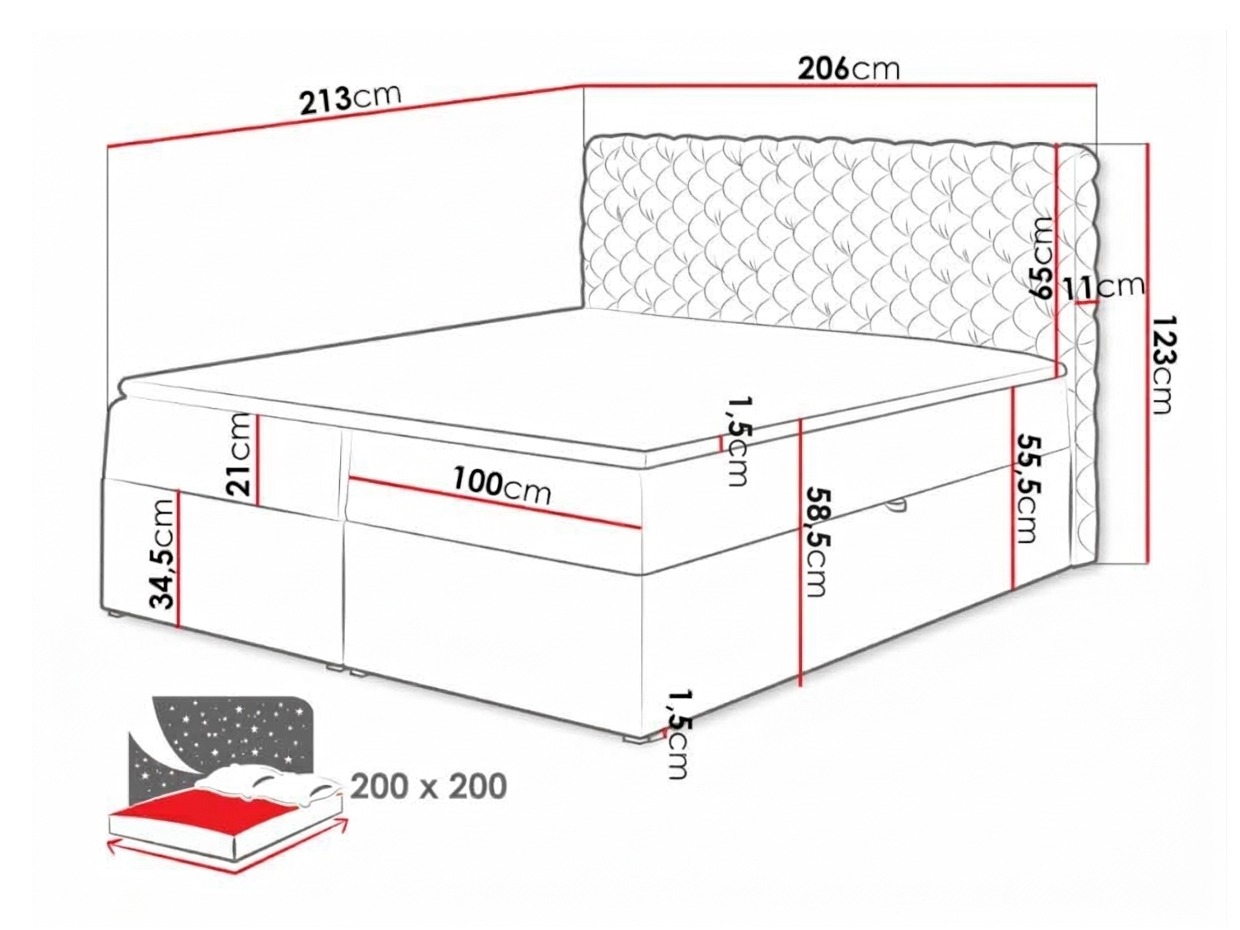 Континентално легло Lac (Magic Velvet 2225)