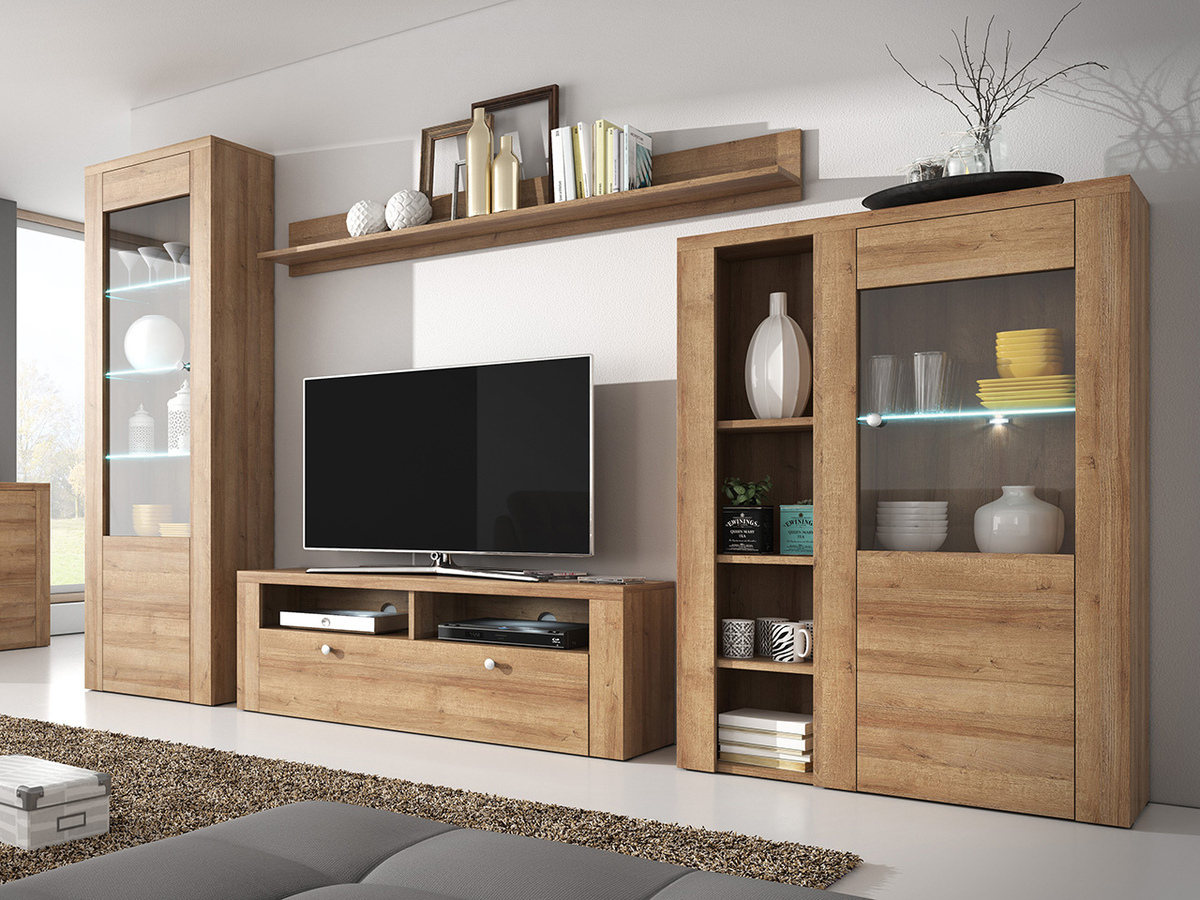 Комплект за хол Salelbo 100 (Rivera дъб)