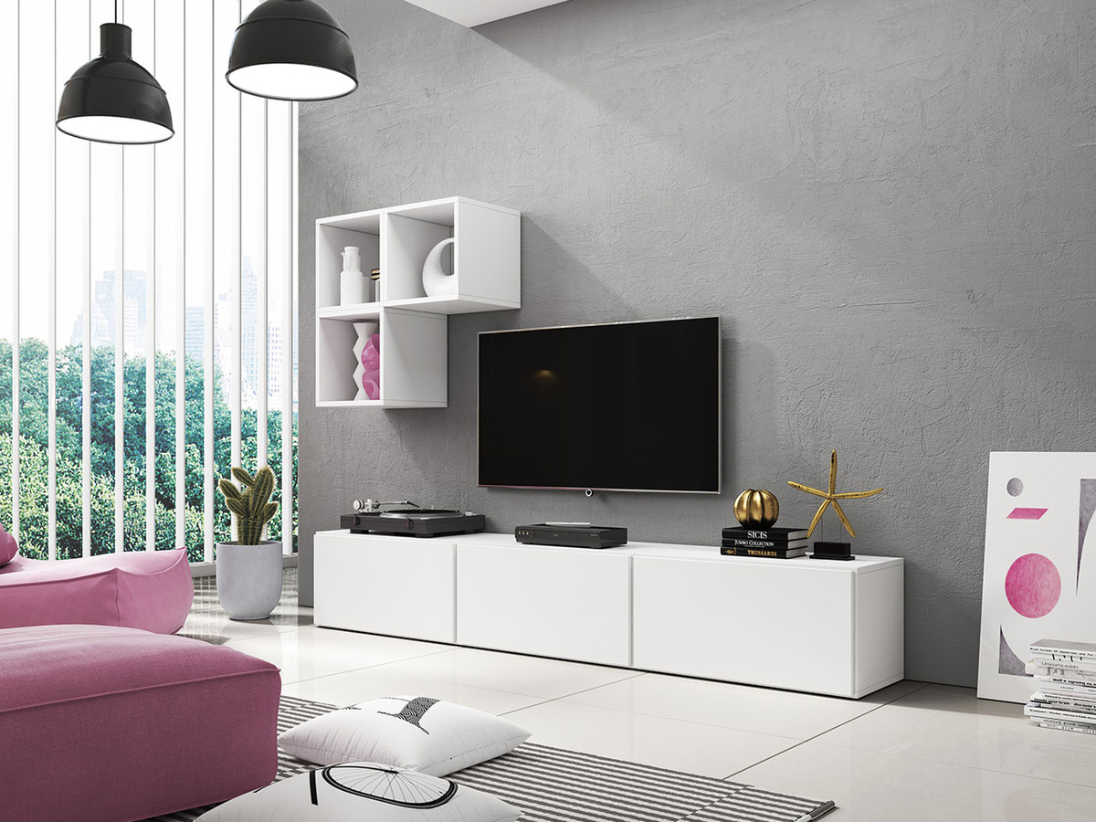 Комплект за хол Corbele 111 (Бял)