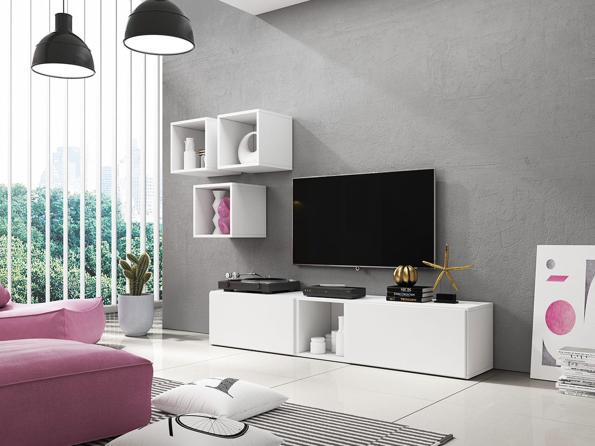 Комплект за хол Corbele 113 (Бял)