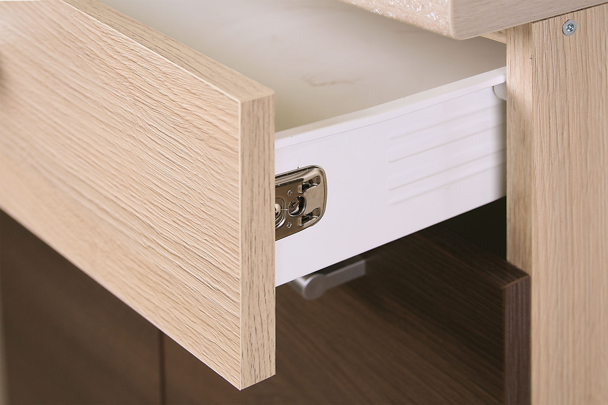 Модулен шкаф с чекмеджета Mode Dark 124